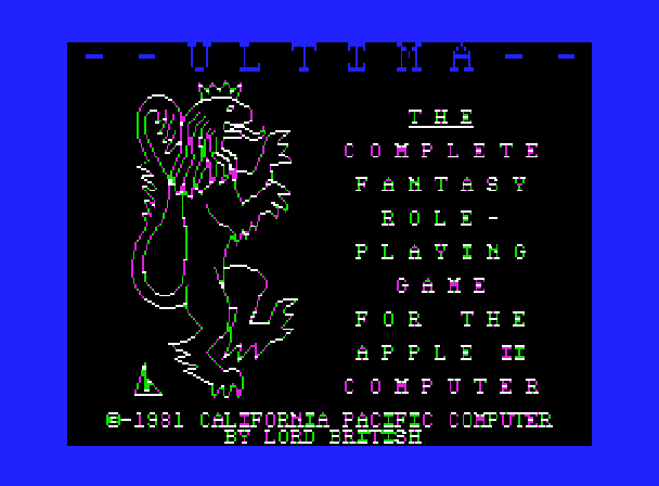 Ultima I Title Screen